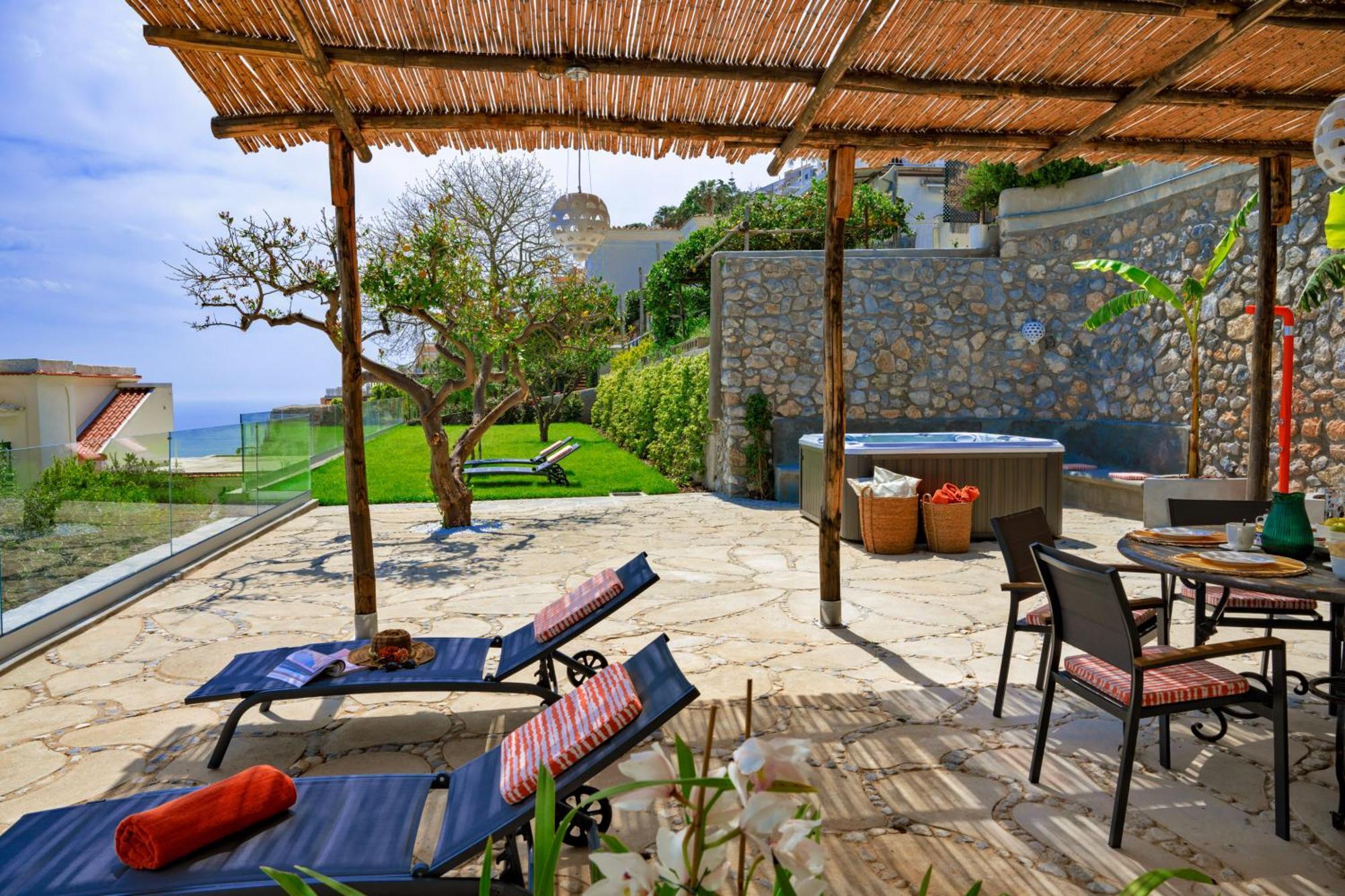 Villa Mimina - Exclusive Villa With Garden, Jacuzzi And Sea View Praiano Extérieur photo